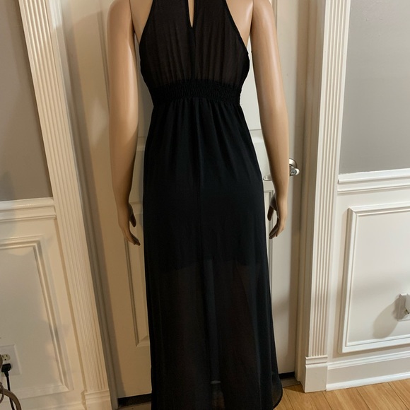 Women’s halter neck maxi floaty long dress size M - Picture 13 of 15